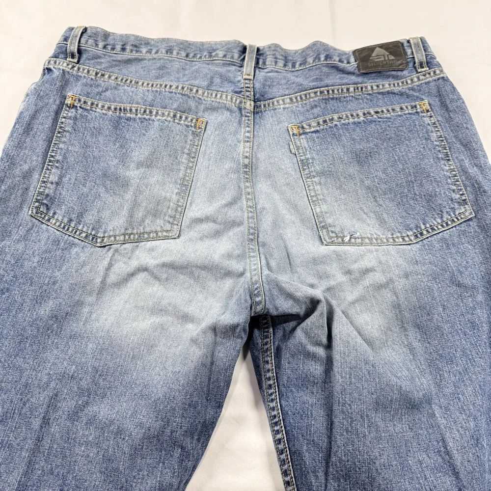 Vintage Levi's SilverTab Relaxed Jeans 40x32 Y2K 2003 Baggy Denim Faded Skater
